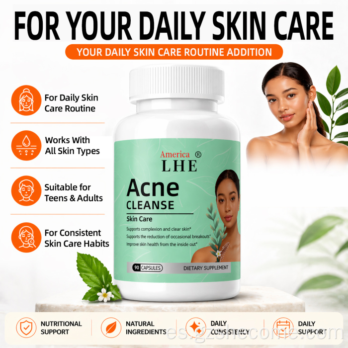Shecome Acne Capsules Apoyo a la salud de la piel para adultos